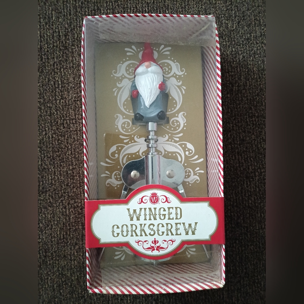 Wild Eye Designs Santa Gnome Winged Corkscrew